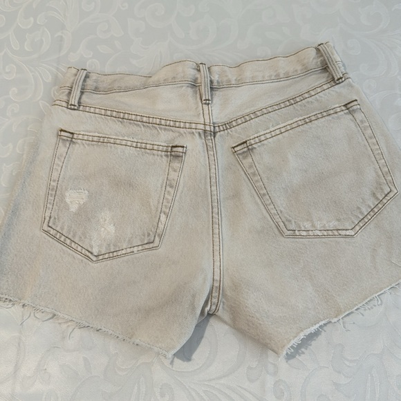 Frame Le Brigette High Waist Raw Hem Denim Shorts - Picture 10 of 16